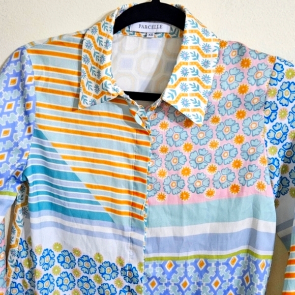 Parcelle Patchwork Print Blouse - Picture 4 of 5